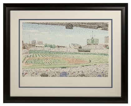 Wrigley Field "All-Time Cubs Roster" 30" x 22" Pen-and-Ink Artwork by Daniel Duffy - To Be Completed Live by Duffy on Auction Day at Our National Booth in Chicago!